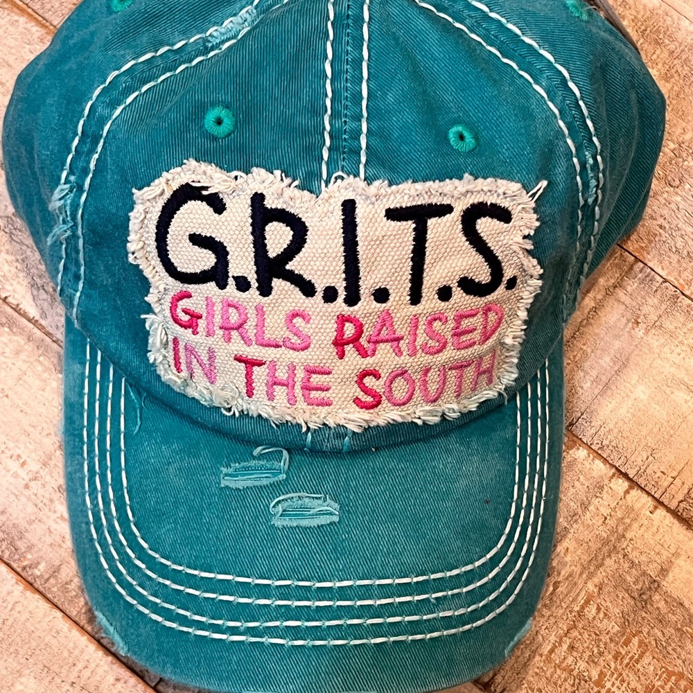 Teal G.R.I.T.S. Embroidered Cap